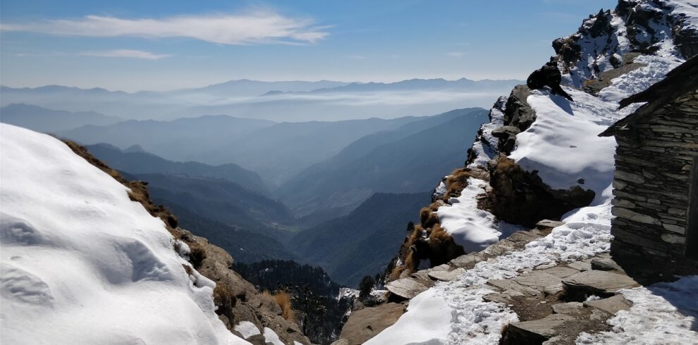 view, snow, mountains